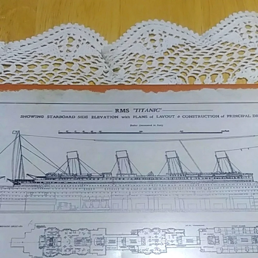 Titanic layout  Metal sign